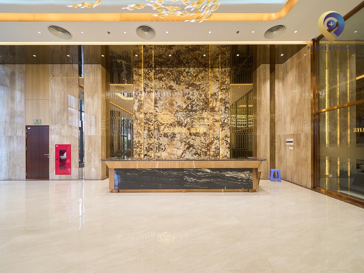 Reception desk at Capital-Elite office building